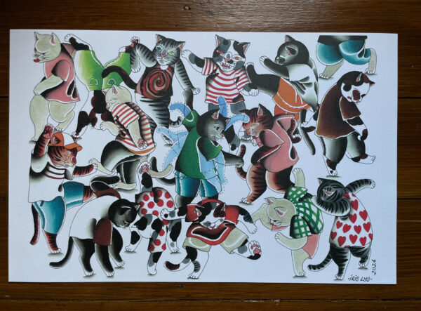 Moshpit cats print